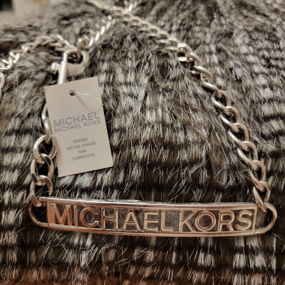 NEW MICHAEL Michael Kors Silver Chain Belt main image 10